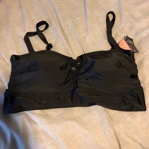 torrid size 2 black bikini top NWT